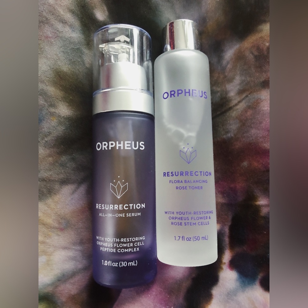 Orpheus resurrection all-in-one serum and rose toner